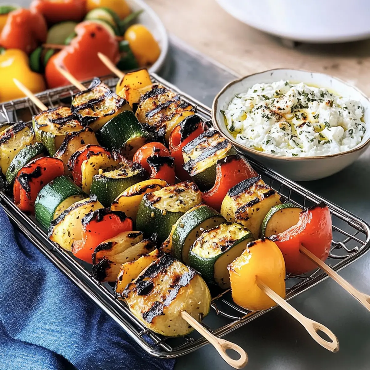 Grillspieße mit Gemüse